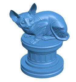 Sphinx cat B0011494 3d model file for 3d printer