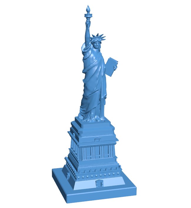 Statue of Liberty in Manhattan, New York B0011324 3d model file for 3d printer