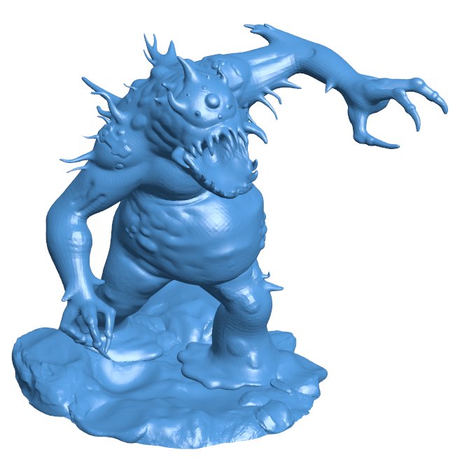 The swamp devil comes ashore B0011537 3d model file for 3d printer