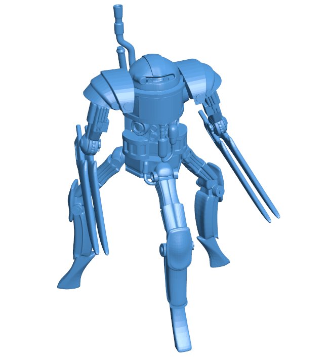 Three-legged robot powered by steam B0011539 3d model file for 3d printer