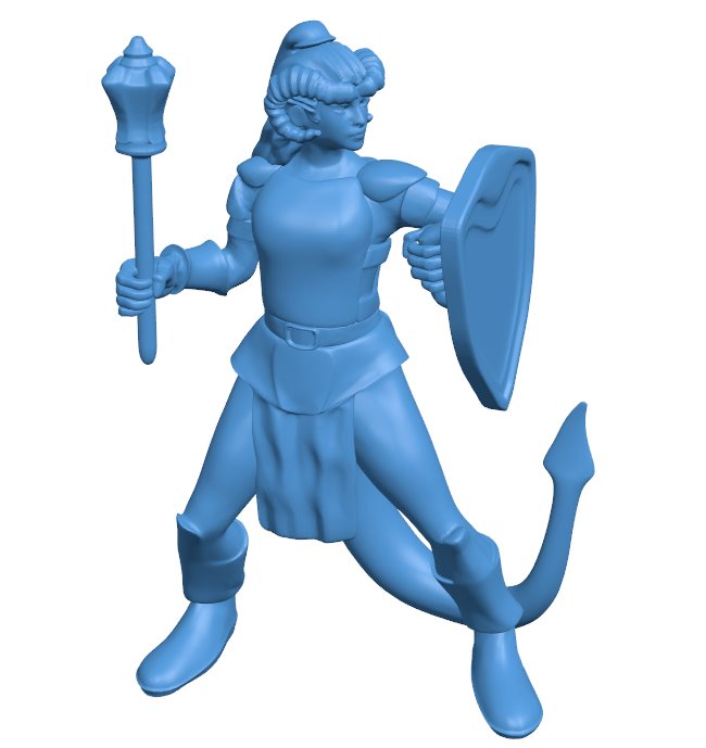 Tiefling Female Cleric B0011326 3d model file for 3d printer