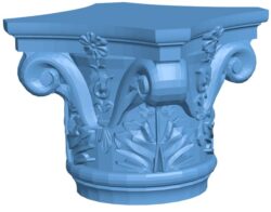 Top of the column T0010299 download free stl files 3d model for CNC wood carving