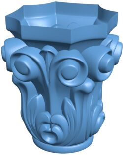 Top of the column T0010533 download free stl files 3d model for CNC wood carving