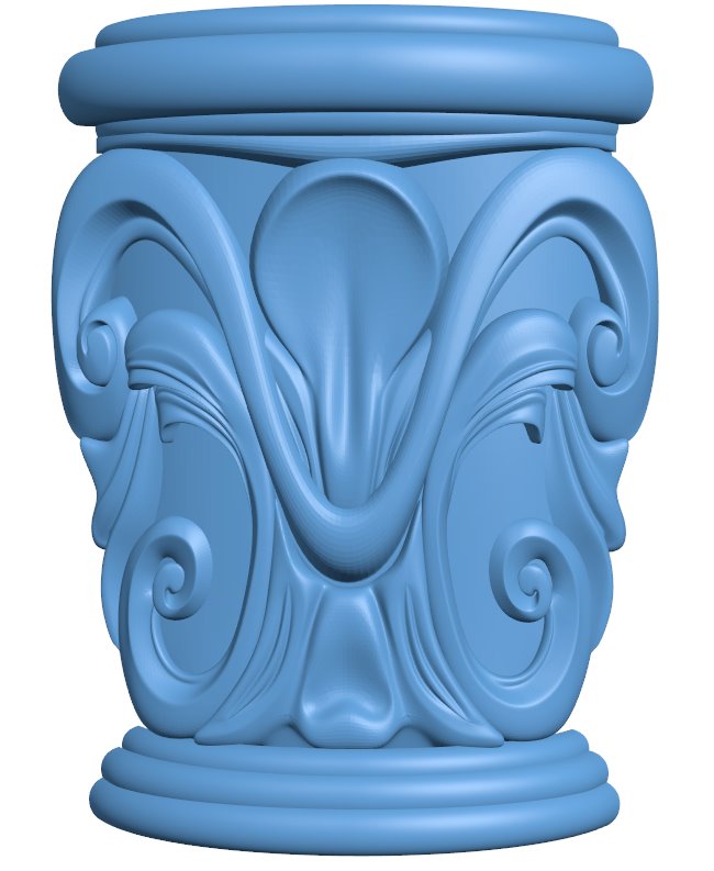Top of the column T0010535 download free stl files 3d model for CNC wood carving