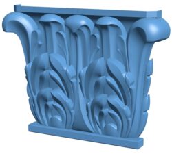Top of the column T0010538 download free stl files 3d model for CNC wood carving