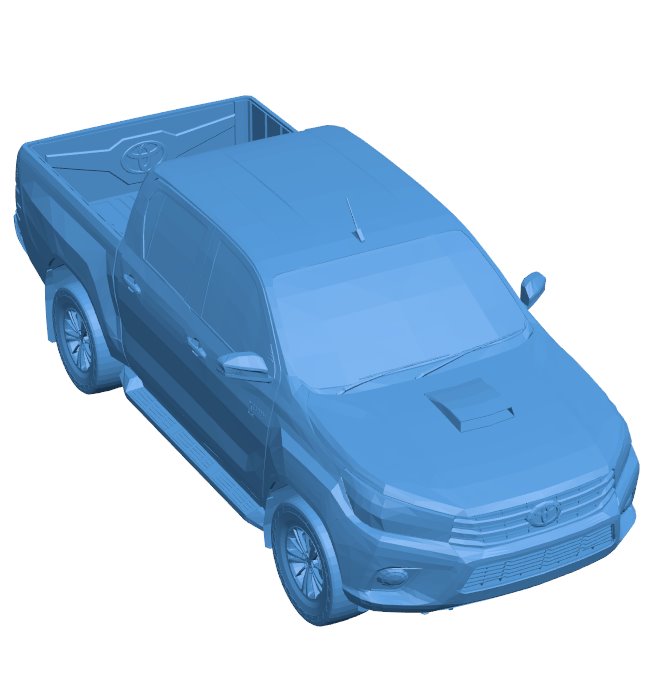 Toyota Hilux truck B0011535 3d model file for 3d printer