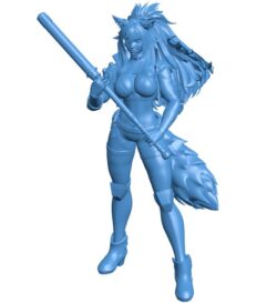 Wolf Girl B0011423 3d model file for 3d printer