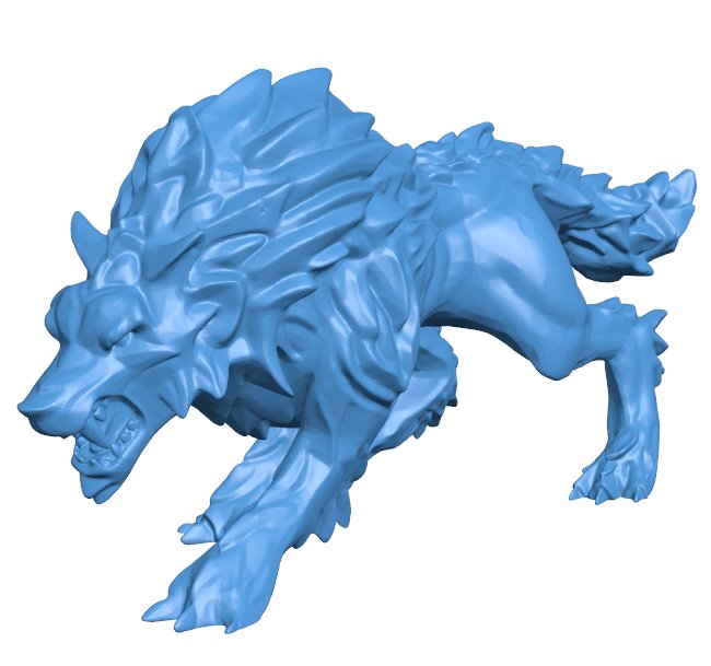 Wolves old B0011293 3d model file for 3d printer