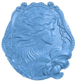 Young woman T0010100 download free stl files 3d model for CNC wood carving
