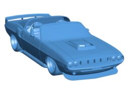 1969 Dodge charger concept car B0011609 3d model file for 3d printer