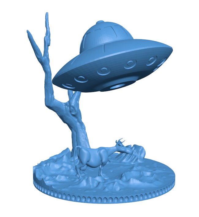 Aliens steal cows B0011621 3d model file for 3d printer