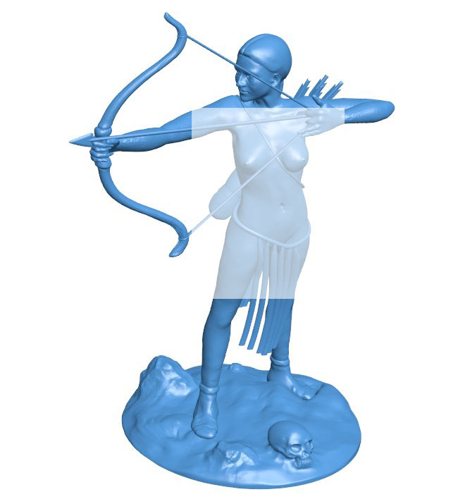 Archer girl B0011602 3d model file for 3d printer