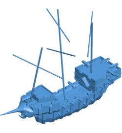 Beached ship B0011704 3d model file for 3d printer