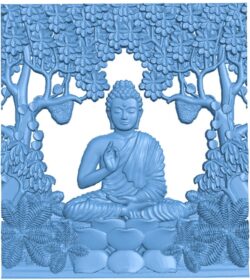 Buddha T0010942 download free stl files 3d model for CNC wood carving
