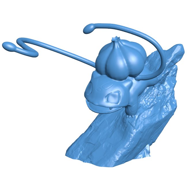 Bulbasaur - pokemon B0011831 3d model file for 3d printer