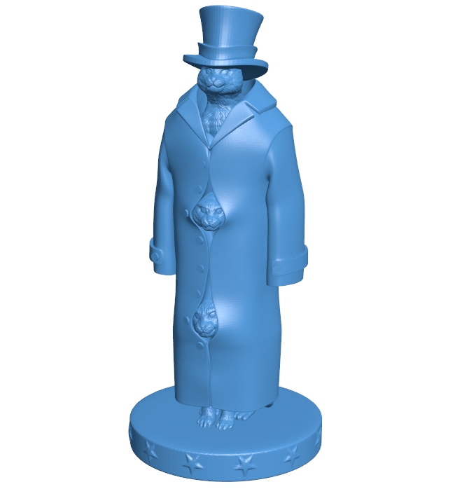 Cats in a coat B0011656 3d model file for 3d printer