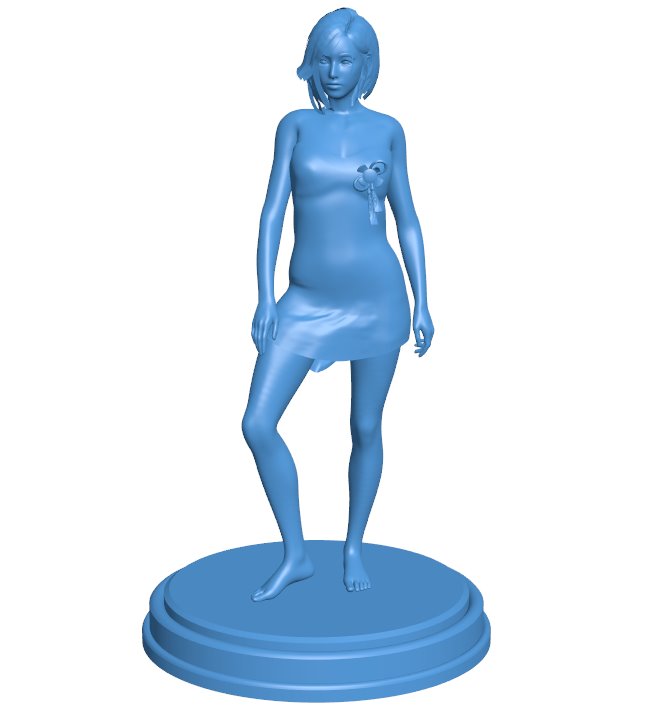 Chinese girl B0011830 3d model file for 3d printer