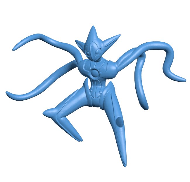 Deoxys A - pokemon B0011686 3d model file for 3d printer