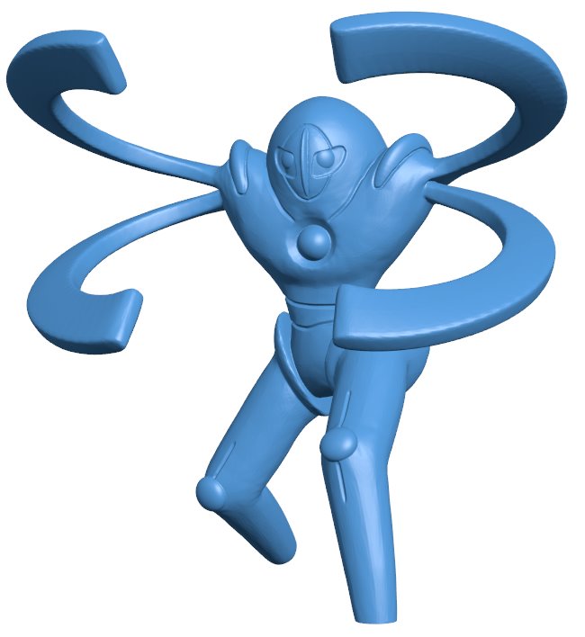 Deoxys D - pokemon B0011738 3d model file for 3d printer