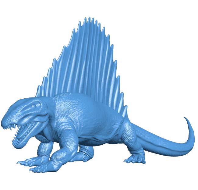 Dimetrodon - dinosaur B0011684 3d model file for 3d printer