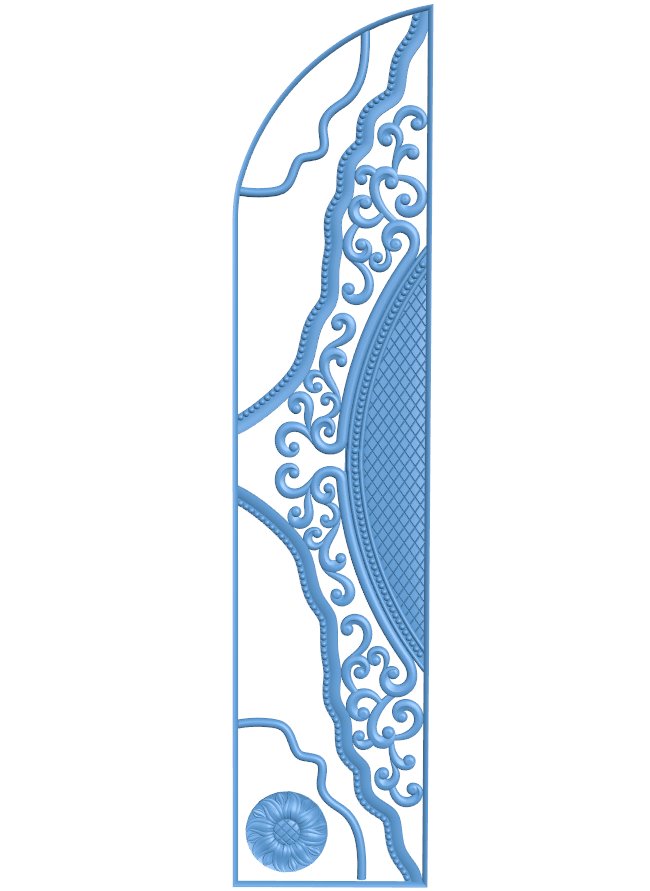 Door frame pattern T0010706 download free stl files 3d model for CNC wood carving