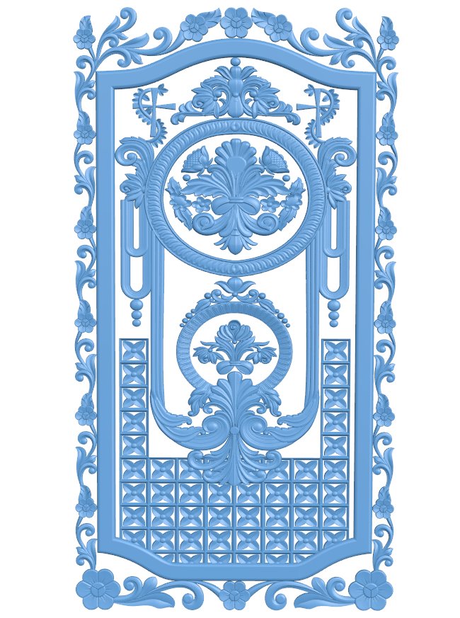 Door frame pattern T0010708 download free stl files 3d model for CNC wood carving