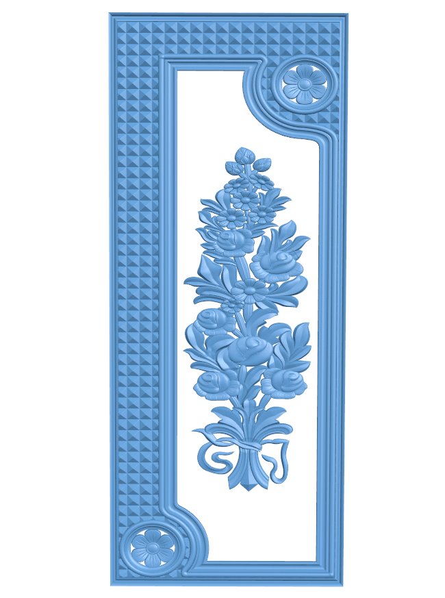 Door frame pattern T0010710 download free stl files 3d model for CNC wood carving