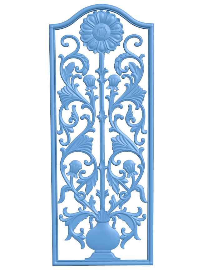 Door frame pattern T0010781 download free stl files 3d model for CNC wood carving