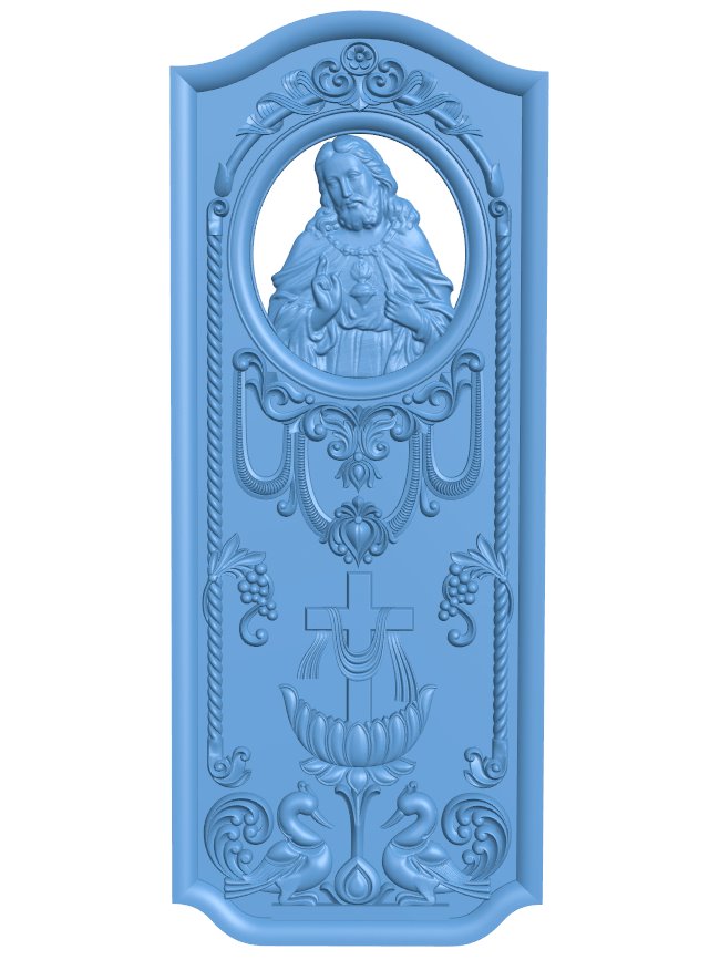 Door frame pattern T0010785 download free stl files 3d model for CNC wood carving