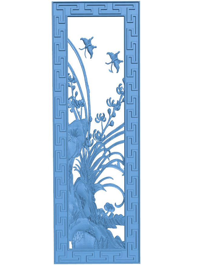 Door frame pattern T0011064 download free stl files 3d model for CNC wood carving