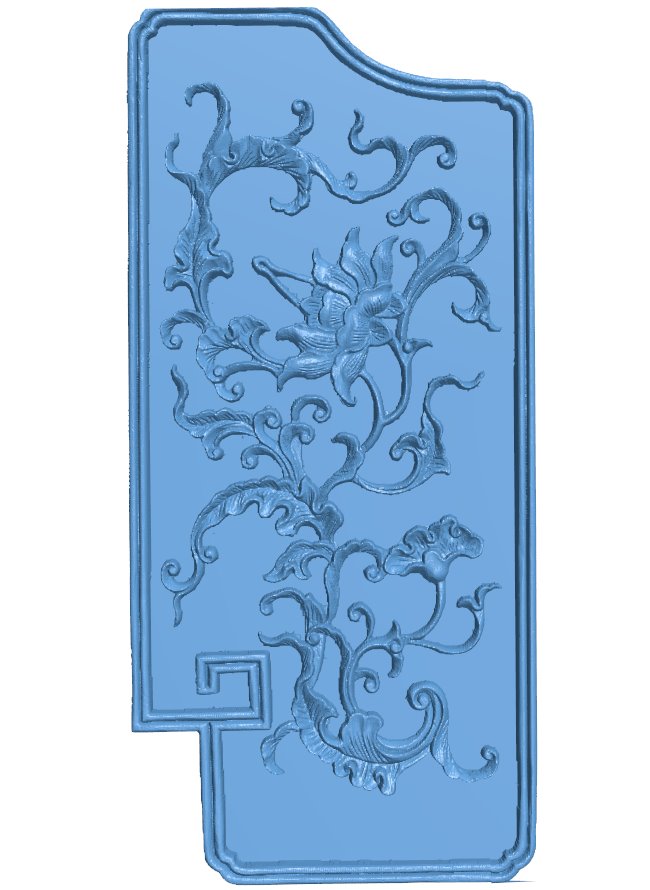 Door frame pattern T0011101 download free stl files 3d model for CNC wood carving