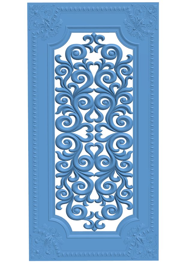 Door frame pattern T0011196 download free stl files 3d model for CNC wood carving