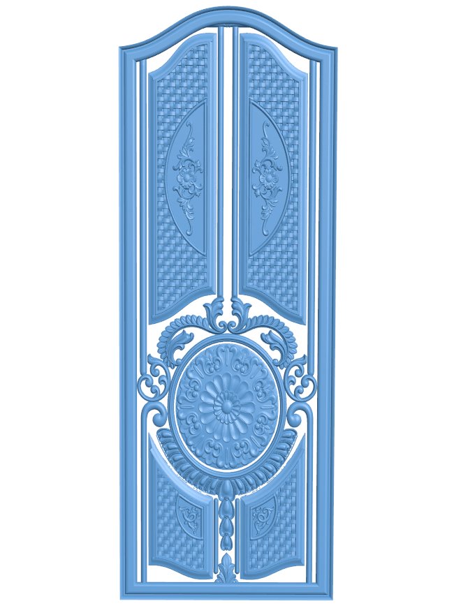 Door pattern T0010712 download free stl files 3d model for CNC wood carving