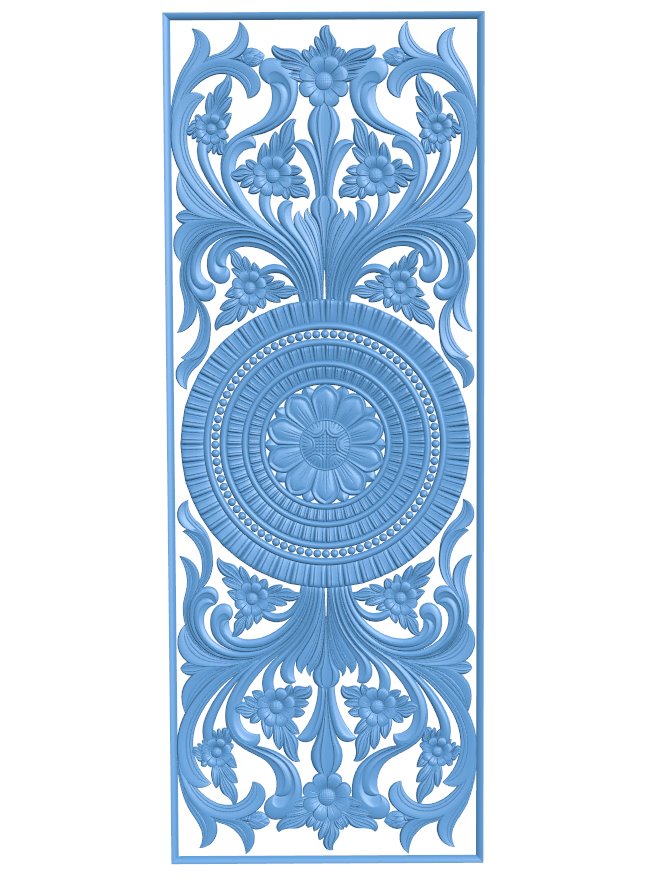 Door pattern T0010755 download free stl files 3d model for CNC wood carving