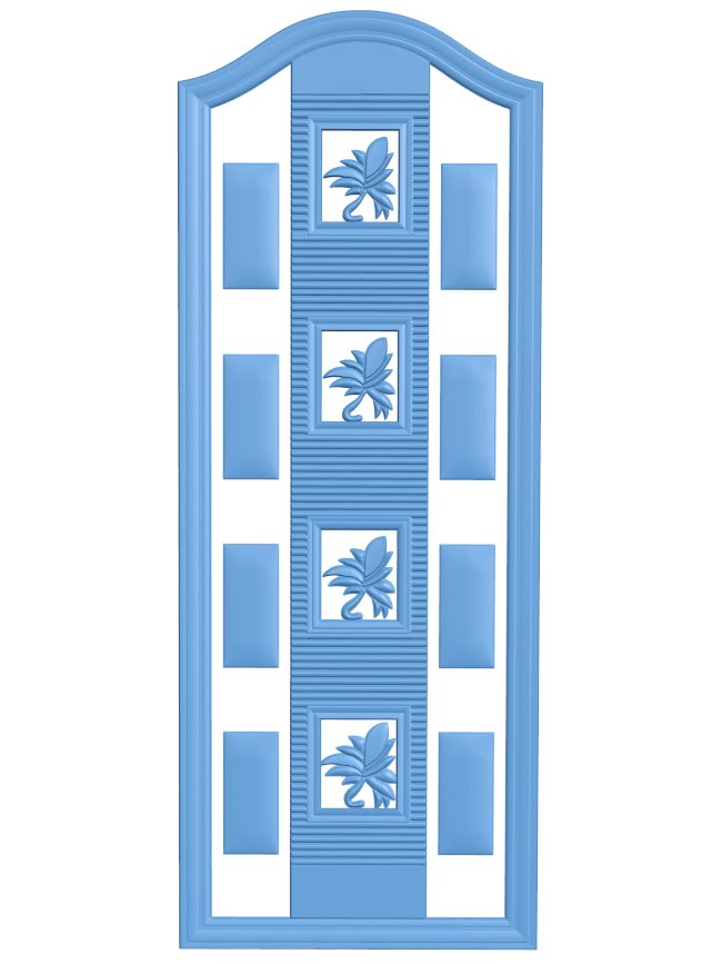 Door pattern T0010787 download free stl files 3d model for CNC wood carving