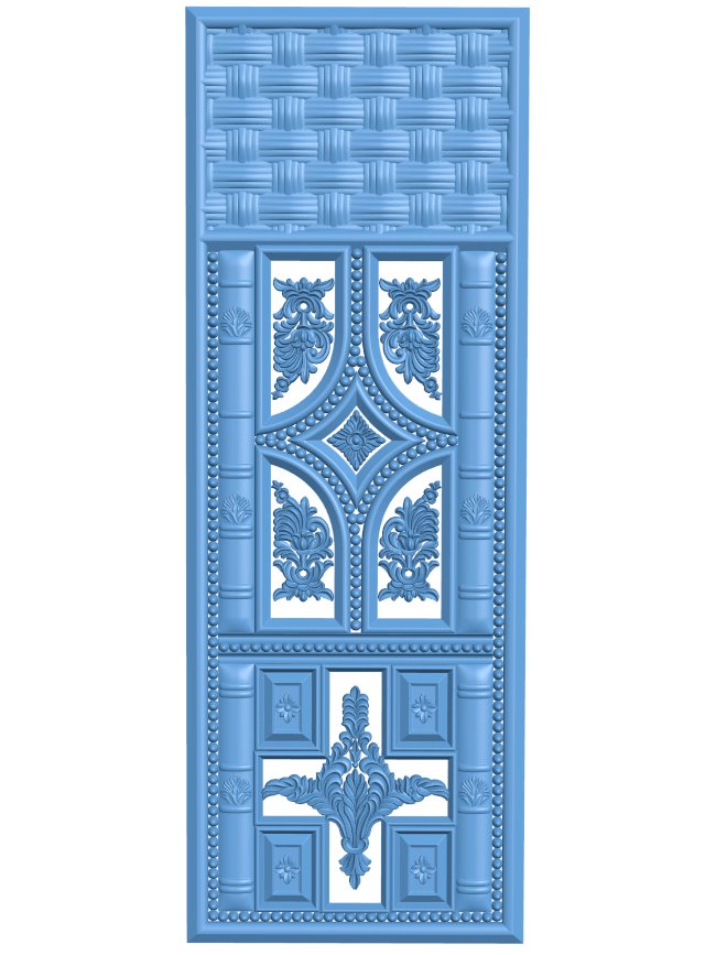 Door pattern T0010788 download free stl files 3d model for CNC wood carving