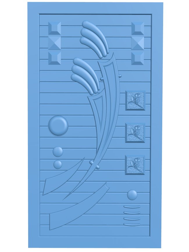 Door pattern T0010790 download free stl files 3d model for CNC wood carving