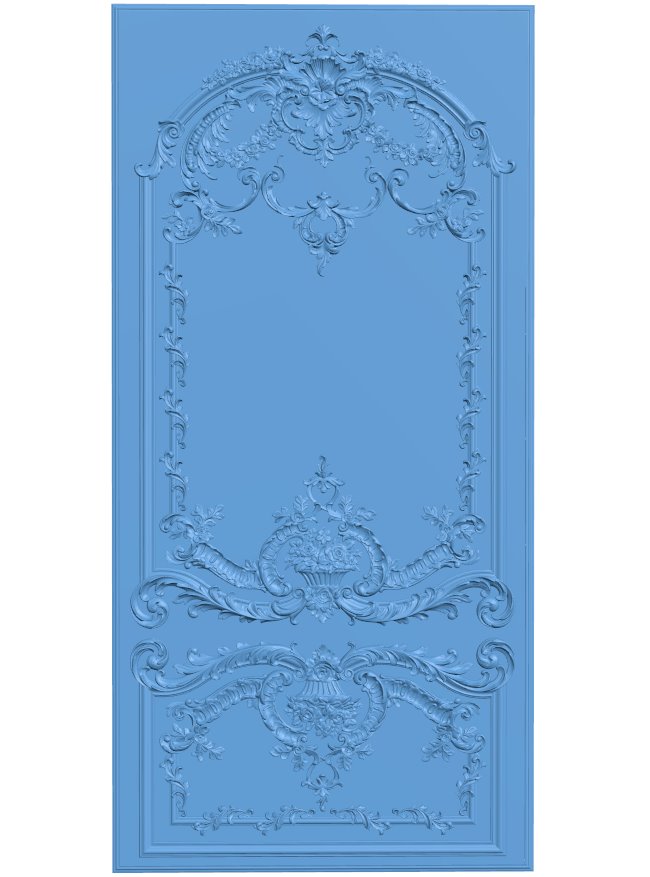 Door pattern T0010910 download free stl files 3d model for CNC wood carving