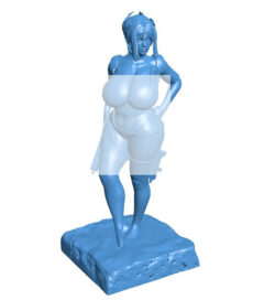 Fat female warrior B0011827 3d model file for 3d printer
