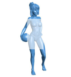 Female beach volleyball B0011762 3d model file for 3d printer