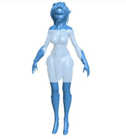 Female elf B0011766 3d model file for 3d printer