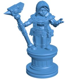 Female mage of the dark continent B0011811 3d model file for 3d printer