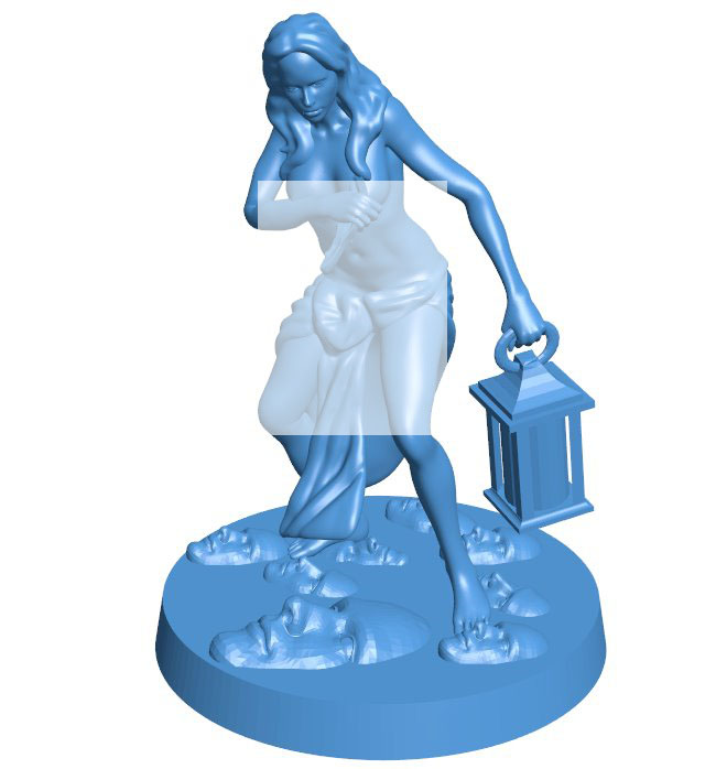 Female survivor B001160 3d model file for 3d printer