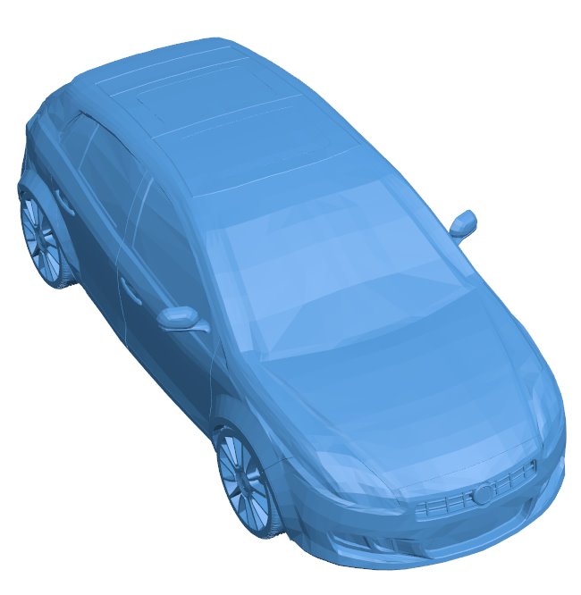 Fiat bravo - car B0011790 3d model file for 3d printer