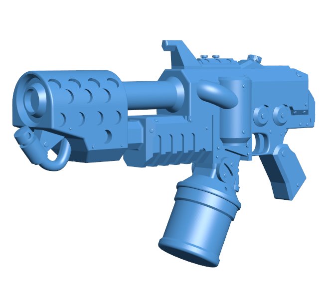Flamethrowers - gun B0011680 3d model file for 3d printer