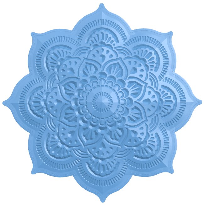 Flower pattern T0010988 download free stl files 3d model for CNC wood carving