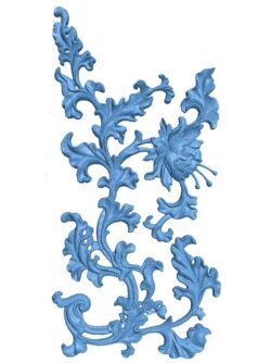 Flower pattern T0010991 download free stl files 3d model for CNC wood carving