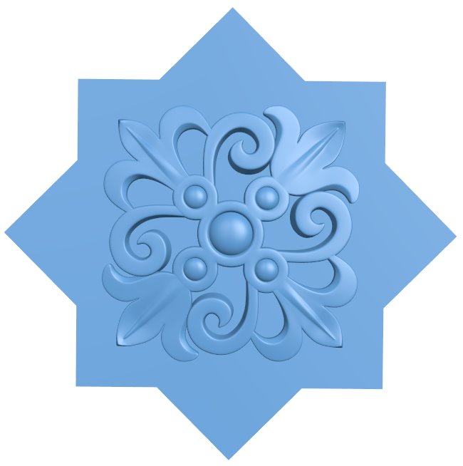 Flower pattern T0011112 download free stl files 3d model for CNC wood carving