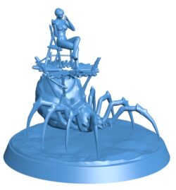 Giant spider and goddess B0011671 3d model file for 3d printer