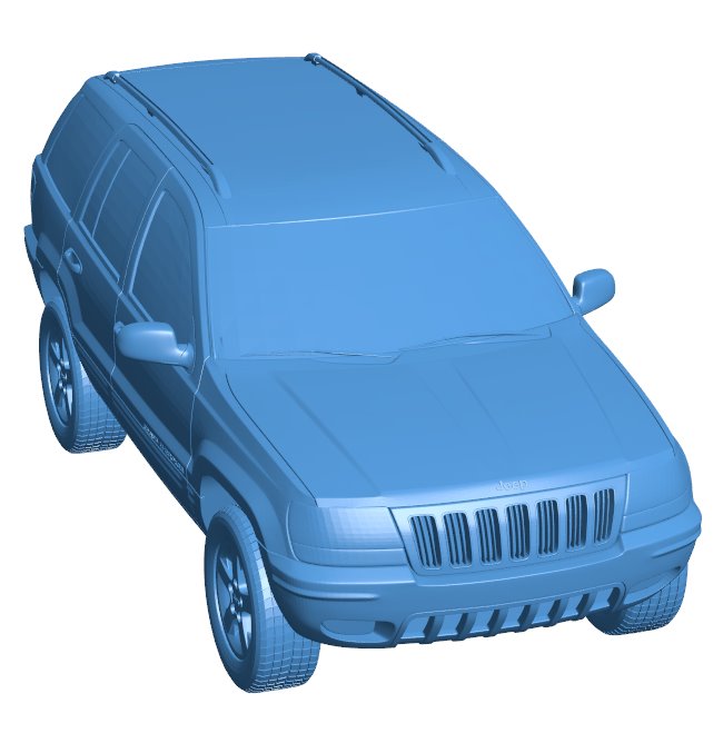 Grand Cherokee 2004 - car B0011833 3d model file for 3d printer